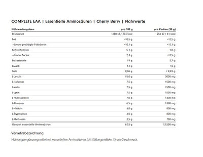 ProFuel Complete EAA 500g Cherry