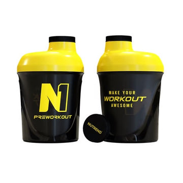 Nutrend Shaker N1 300ml Black & Yellow