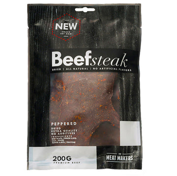 TMM Meatmakers Jerky Trockenfleisch - Beef Steak 5x 200g Peppered