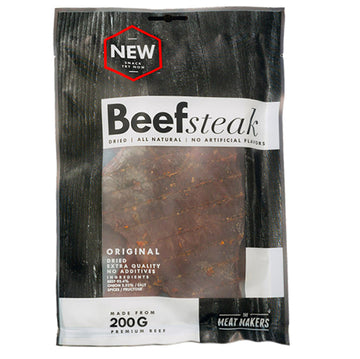 TMM Meatmakers Jerky Trockenfleisch - Beef Steak - Beutel einzelnd 200g Peppered