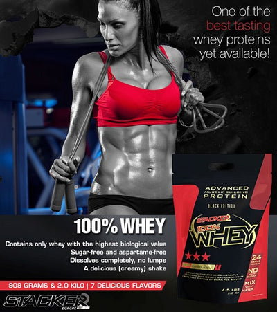 Stacker 100% Whey 2000g Vanilla