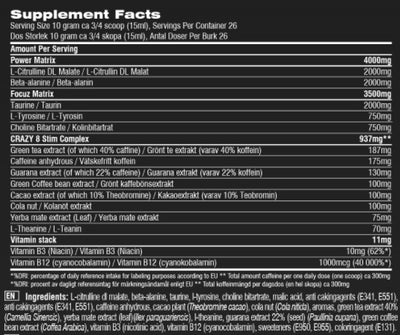 Swedish Supplements Crazy 8