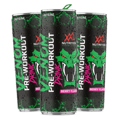 XXL Nutrition Venom Pre Workout Drink 6x250ml Sour Berry INAKTIV