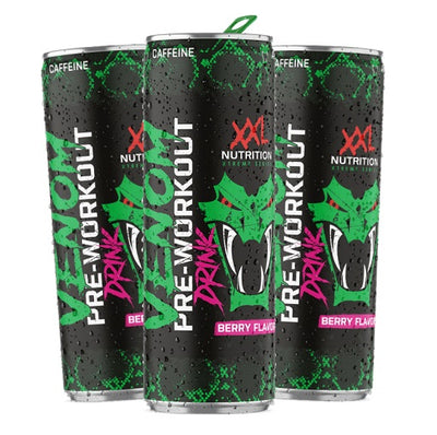 XXL Nutrition Venom Pre Workout Drink 6x250ml Sour Berry INAKTIV