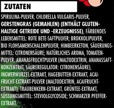 Big Zone Reds & Greens 600g Dose