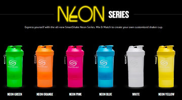 Smartshake Neon Series 600ml Neon White