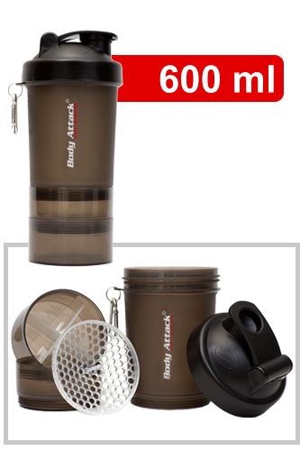 Body Attack SmartShake Logo - 600ml Gunsmoke