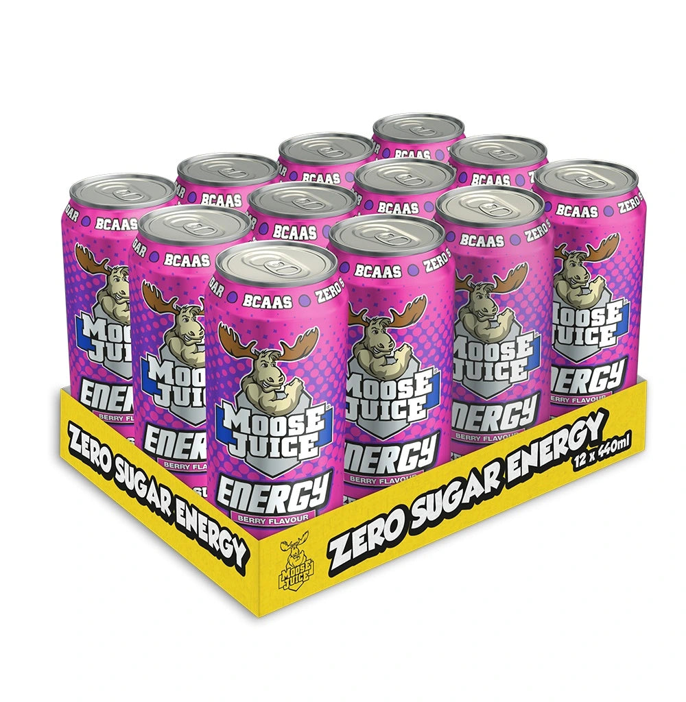 Muscle Moose Juice Energy Drink Zero Sugar - (12x440ml)