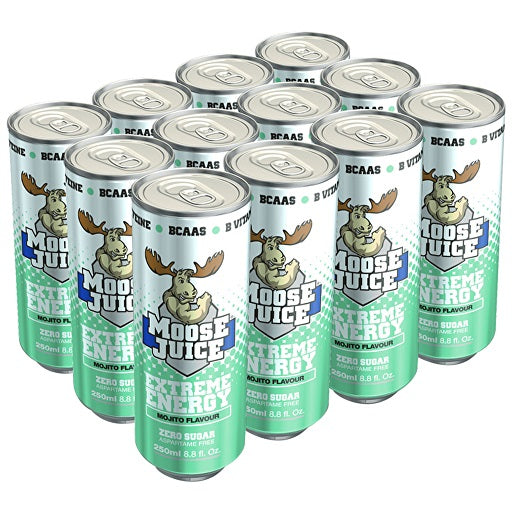 Muscle Moose Juice Energy BCAA Drink - (12x250ml)