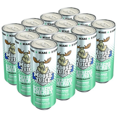 Muscle Moose Juice Energy BCAA Drink - (12x250ml)