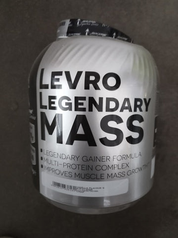 DAMAGED GAINER Kevin Levrone Legendary Mass 3kg Vanilla -> DECKEL EINGEDRÜCKT