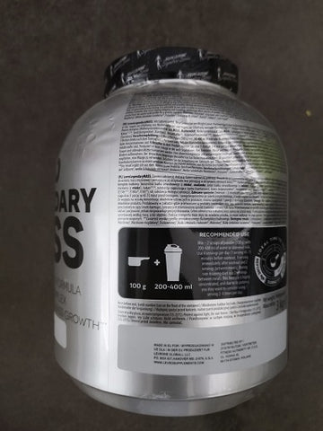 DAMAGED GAINER Kevin Levrone Legendary Mass 3kg Vanilla -> LEICHTE BEULE SEITLICH