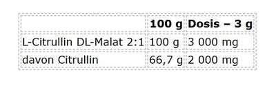 Nutrend Citrulline Malat 300g