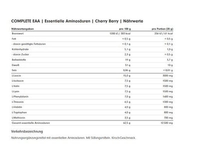ProFuel Complete EAA 500g Cherry
