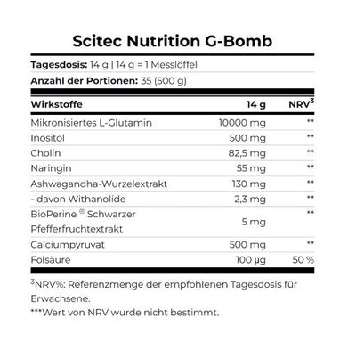 Scitec G-Bomb 500g Orange Juice